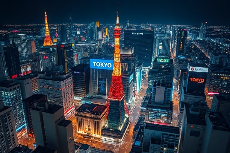 最新av-城市之光：东京夜景延时摄影